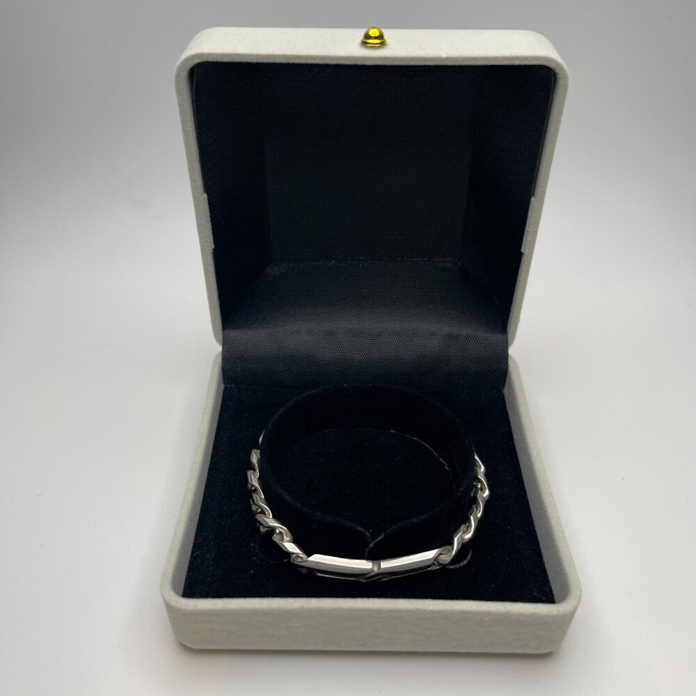 GUCCI Infinity Knot Chain Bracelet Sterling Silver 925 - Preowned - Picture 8 of 11